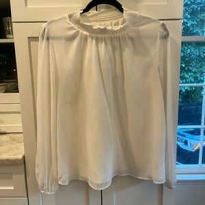 J. Crew Tissue Top, Smock Neck